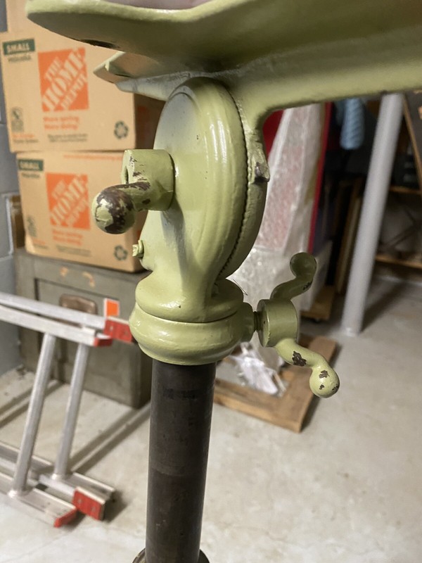 Industrial The Washburn Shops Solid Oak & Cast Iron Adjustable Drafting Table gallery