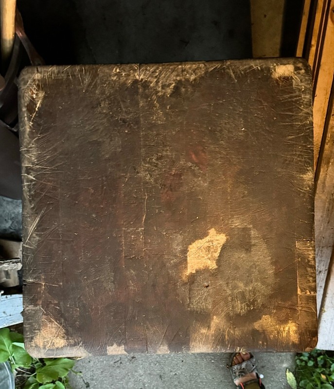 Vintage butcher block solid wood gallery