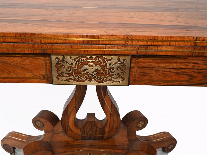 Antique Card Table - Rosewood Regency Games Tables Circa 1810 gallery
