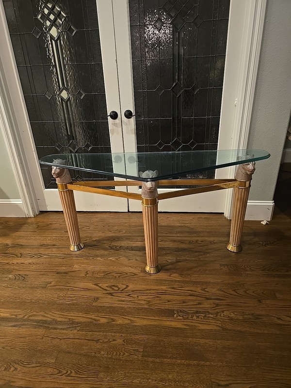 Vintage Panther Head Console Table 80s MADE IN ITALY Mid Century
