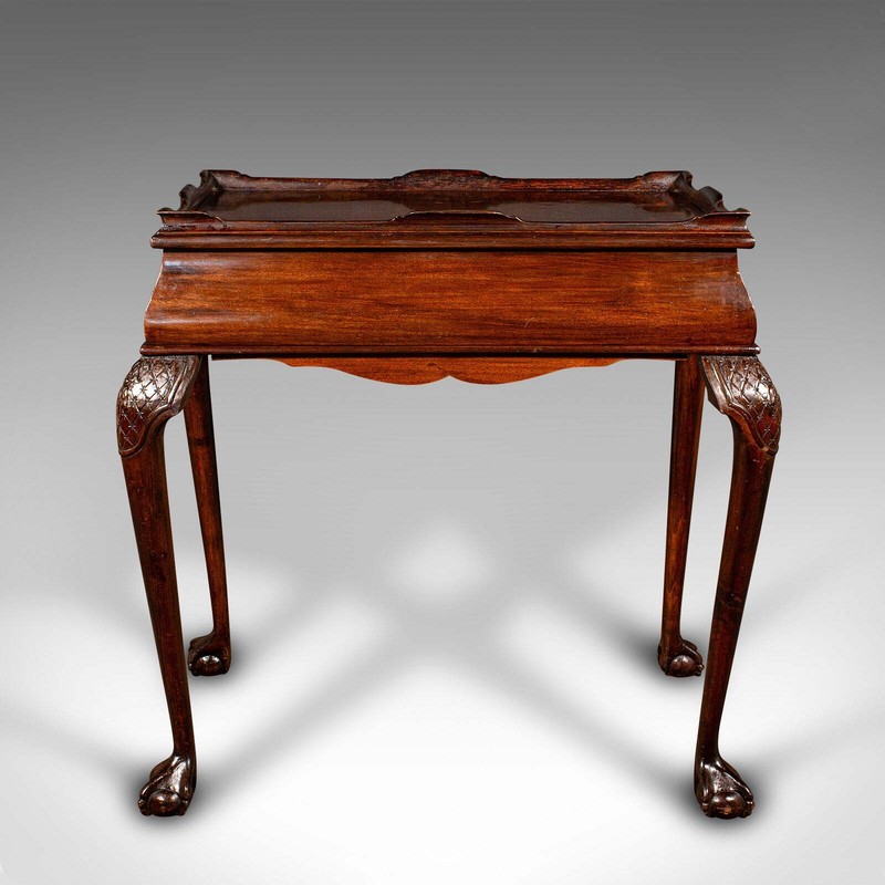 Antique Silver Display Table, English, Walnut, Georgian Revival, Late Victorian gallery