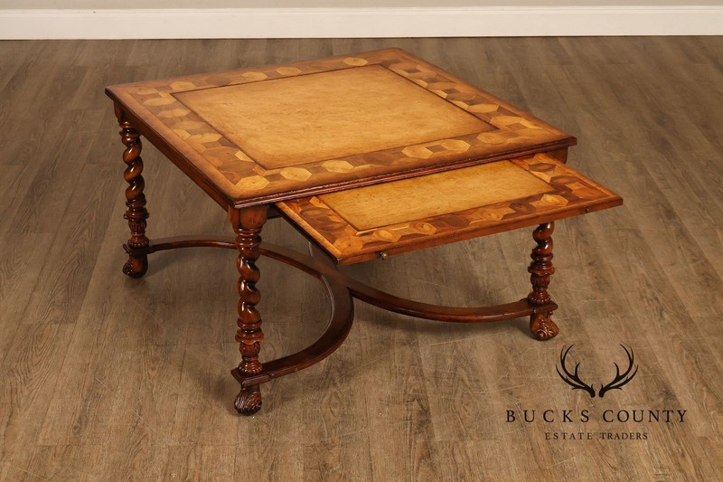Jonathan Charles Square Top Oyster Coffee Table With Slides gallery
