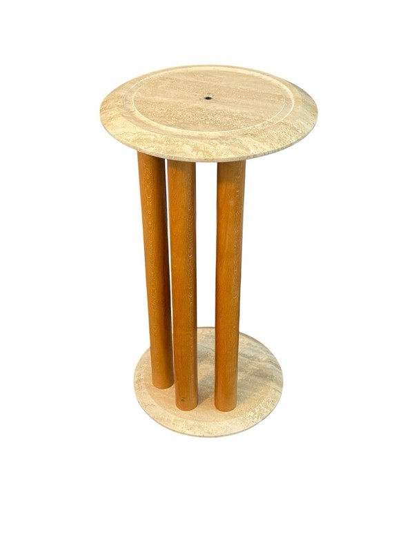 VTG Postmodern Mid Century Marble Side Table Stone International S.P.A Italy gallery