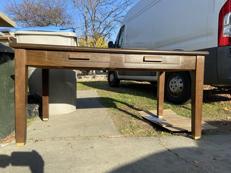 Vintage Wooden Desk Table