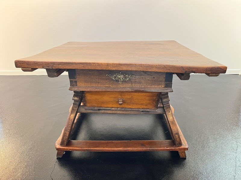 Alpine Square Top 1600's Bavarian Table shop Studio TORNO gallery