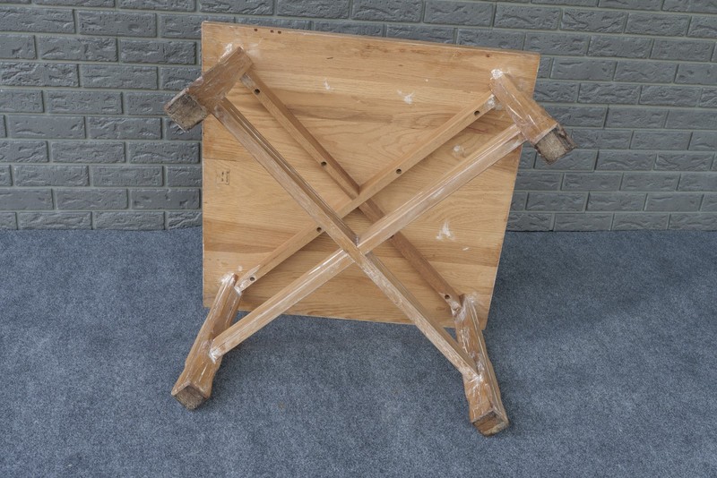 Mid Century Rustic Western Brandt Furniture Ranch Oak Step Corner Table gallery