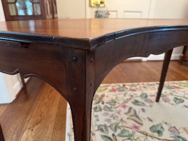 Antique English Half Moon Hunt Table gallery