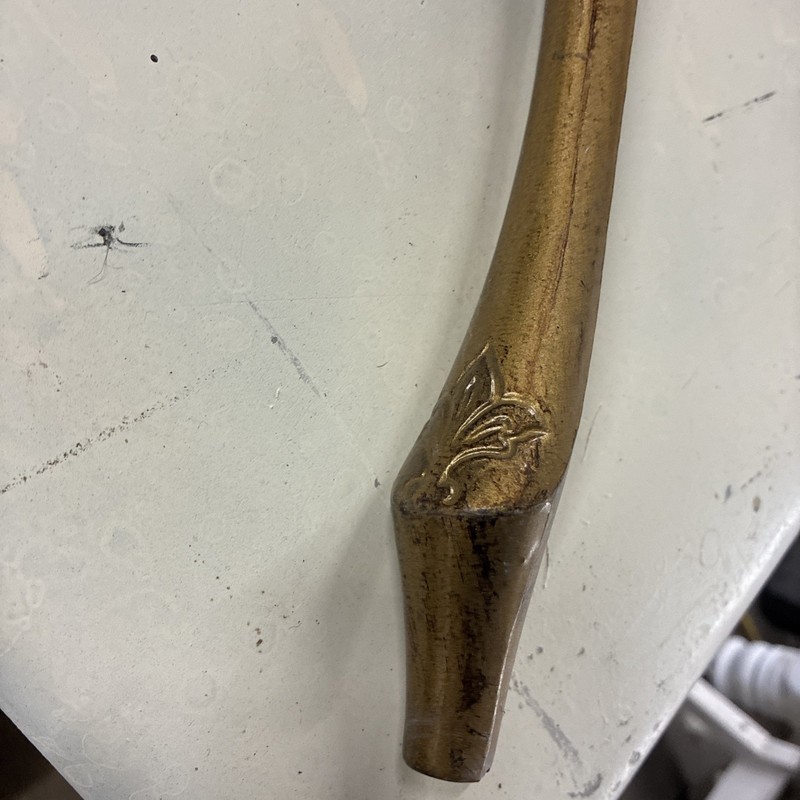 Vtg Gold Florentine Replacement Table Legs 19" Hollywood Regency gallery