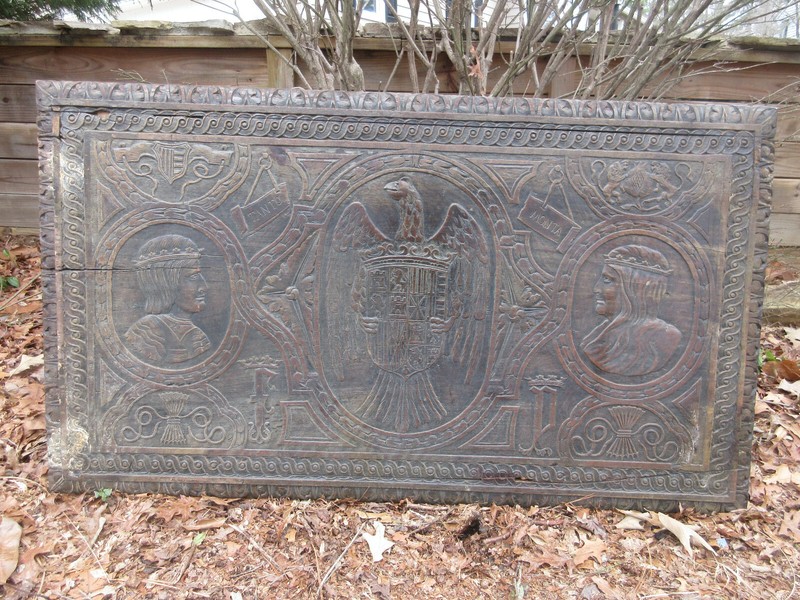 Spanish Tanto Monta Ferdinand II and Isabella I Catholic Monarchs Arms Table top