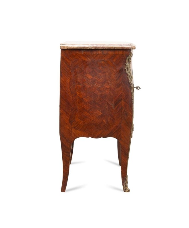 18th Century c. 1770 Signed Pierre Denizot French Louis XV Period Bombe Commode gallery
