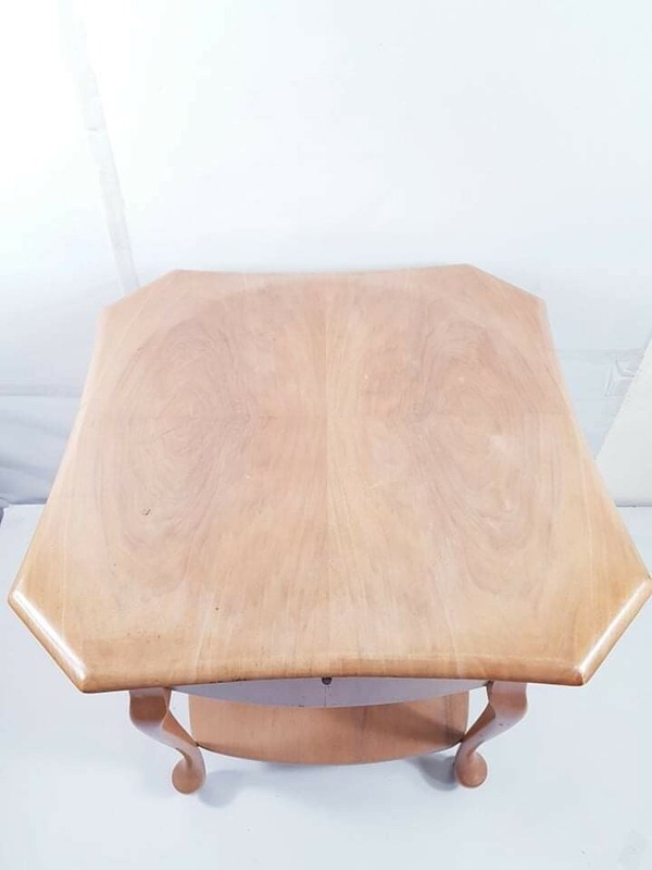 Antique Victorian Sewing Box / Table Figured Walnut Free Delivery Uk gallery