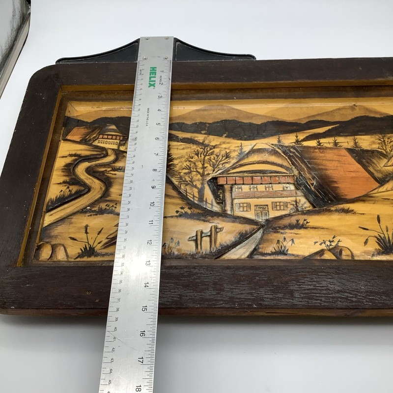Geschutzi Mid Century Germany Black Forest Hand Carved Table Top Only gallery