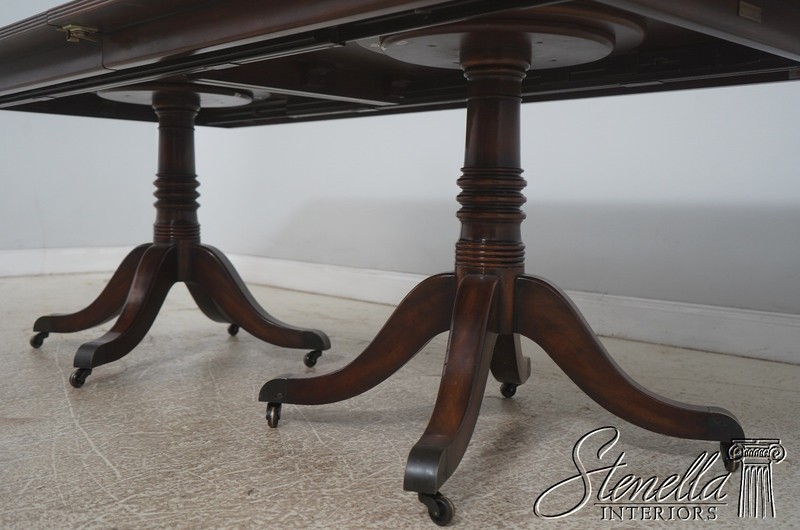 L73193: THEODORE ALEXANDER Double Pedestal Mahogany Dining Table gallery