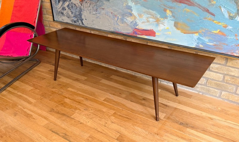60" McCobb Design Planner Group Birch Wood Coffee Table Bench Vtg Mcm Winchendon gallery