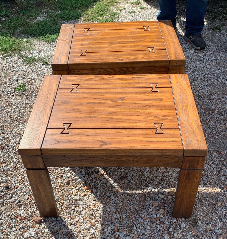 Mid Century Oak Southwest End Table (1 table) (ET234) gallery