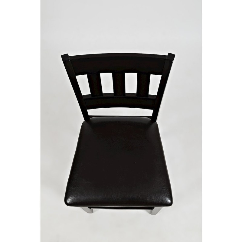 Five Piece Counter Height Dining Set - Table and 4 Faux Leather Stools gallery