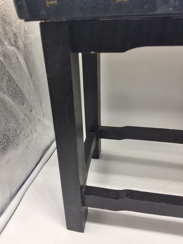 Vintage "The Poems of Robert Browning" Book-Motif Accent Table with Drawer gallery