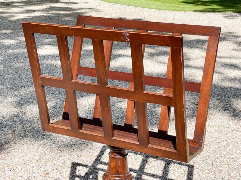 Antique Victorian Mahogany Double-Sided Folio Stand gallery
