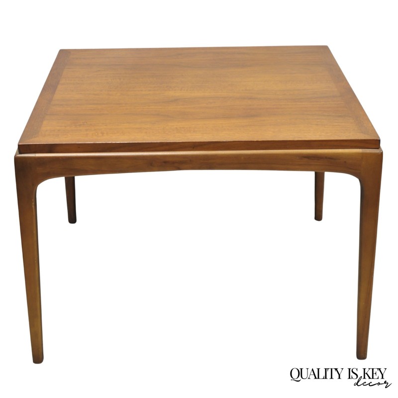 Vintage Lane Altavista Walnut “Rhythm” Mid Century Modern Square Coffee Table