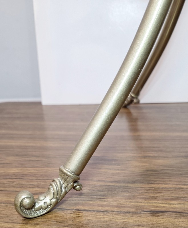 Antique Victorian Marble Top Plant Stand Tall Pedestal Ornate Filigree Baroque gallery
