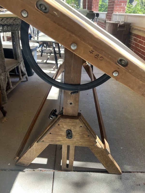 Huge Vintage HAMILTON Two Rivers Wisconsin drafting table - Mid Century 1950's gallery
