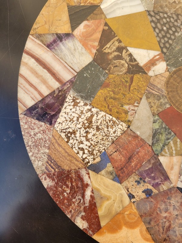 Harness With Hard Stone Marquetry Tray, 19th Century gallery