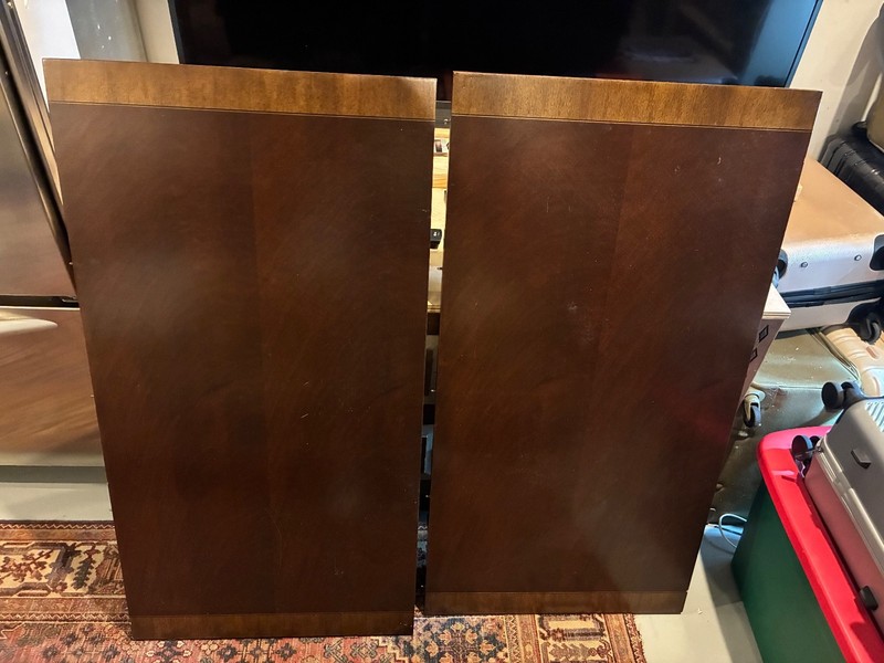 Henredon Georgian Banded Mahogany Double Pedestal Dining Table, Refinished gallery