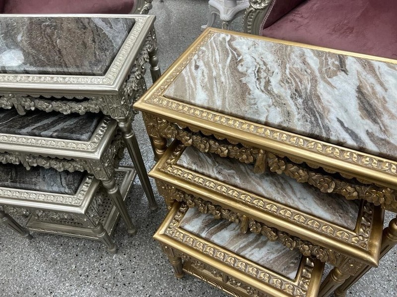 nesting tables wood