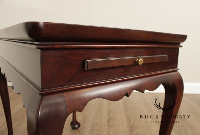 Statton Chippendale Style Cherry Tea Table gallery