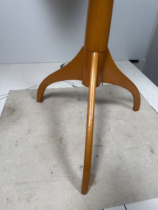 Shaker Workshops Maple Side Table Candle Stand Signed Pedestal Table Vintage gallery
