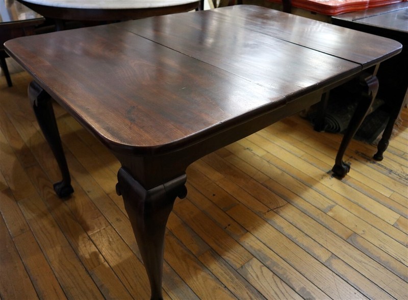 Genuine Chippendale Era Cuban Mahogany Dining Table c1760 54″ x 38″ With Leaf