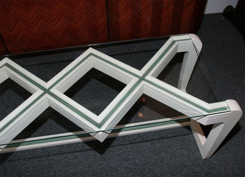 Lacquered Gesso Art Deco Cocktail Table by Atelier Borsani Varedo, Italy, 1940 gallery