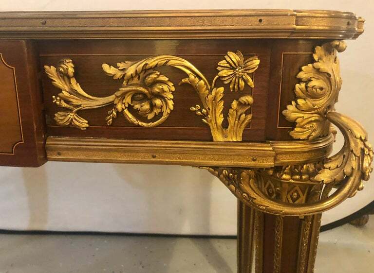 Table De Salon, Signed Francois Linke Centre Table Louis XV Style 101-4114 gallery