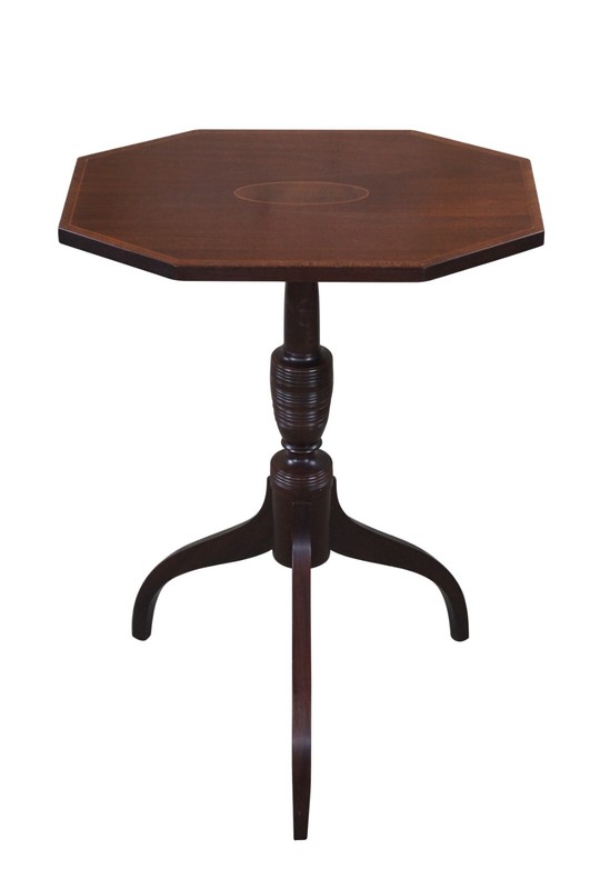 Vintage Biggs Old Sturbridge Village Federal Mahogany Spider Leg Candle Stand