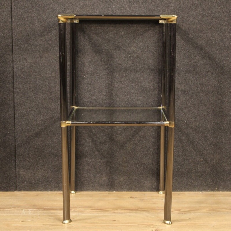 Side table design modern vintage 20th century furniture metal glass living room gallery