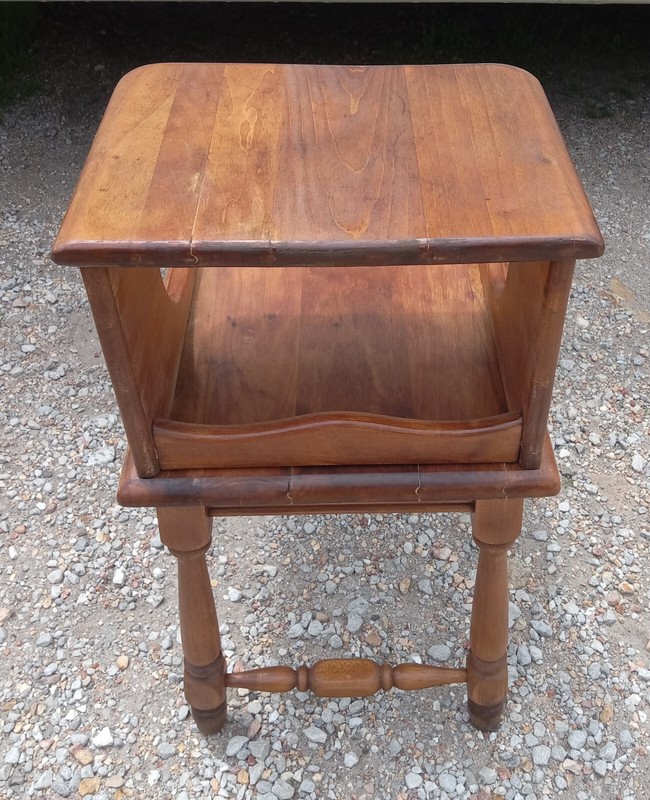 Maple Mid Century Step End Table / Side Table (SET-12) gallery