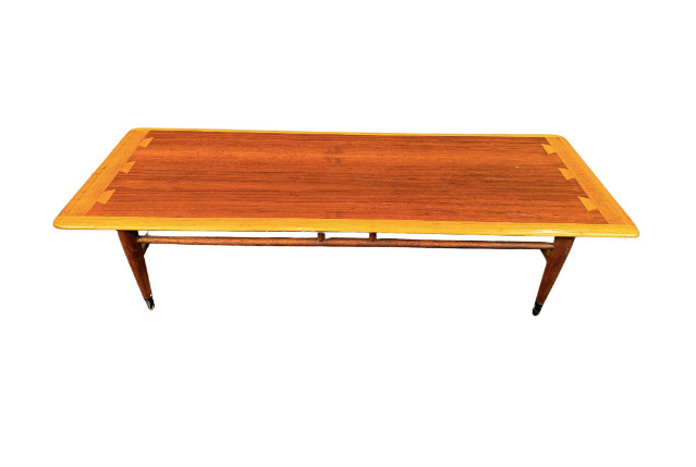 Mid-Century Modern Lane Acclaim Walnut Dovetailed Coffee Table