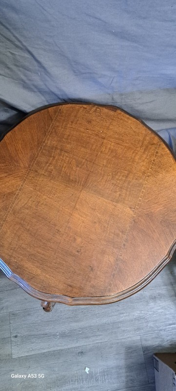 1930 Vintage Round Mahogany Sife Table Excellent Condition!!! gallery
