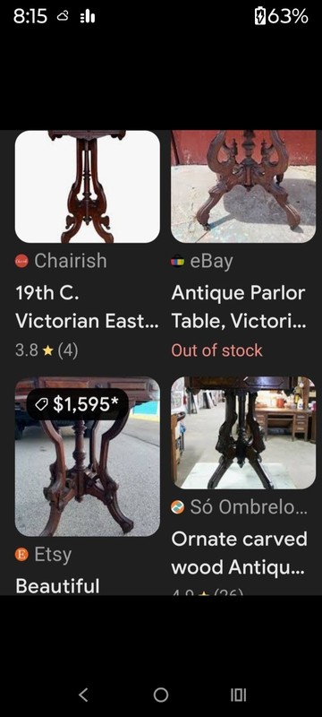 Victorian Aesthetic Period Parlor Table ~Ca.1880 gallery