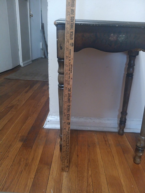 Small Vintage End Table 22"× 11"1/2 ×15 gallery