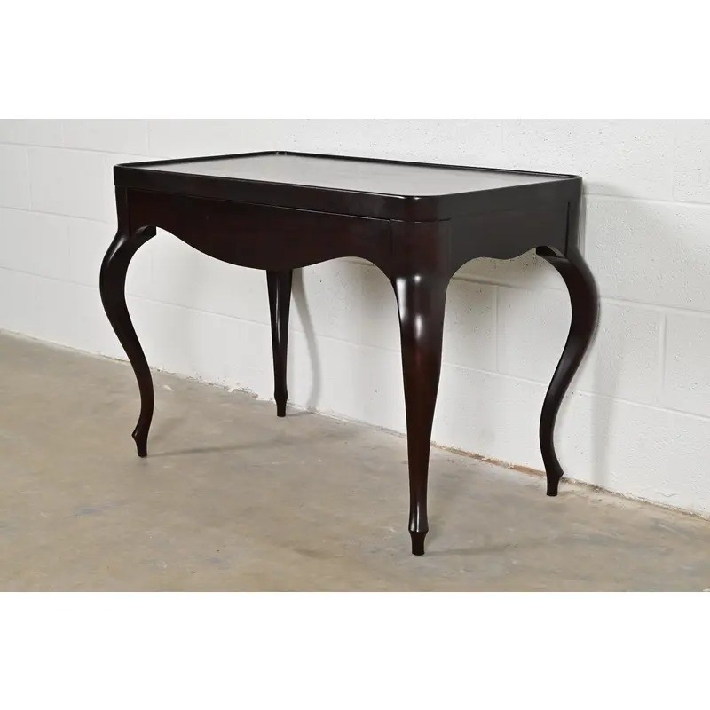 Barbara Barry for Baker Furniture French Regency Dark Mahogany Side Table
