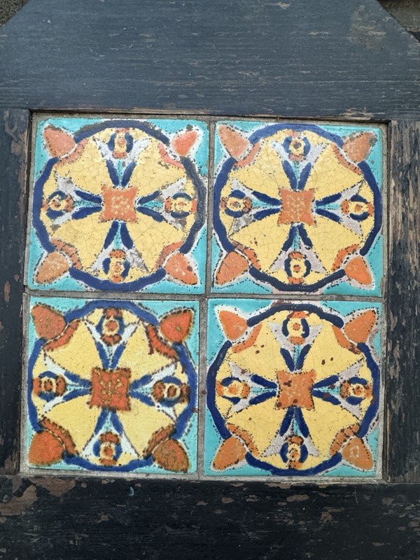 VTG Mission Arts & Crafts Spanish Revival Malibu Tile Top Accent Table gallery