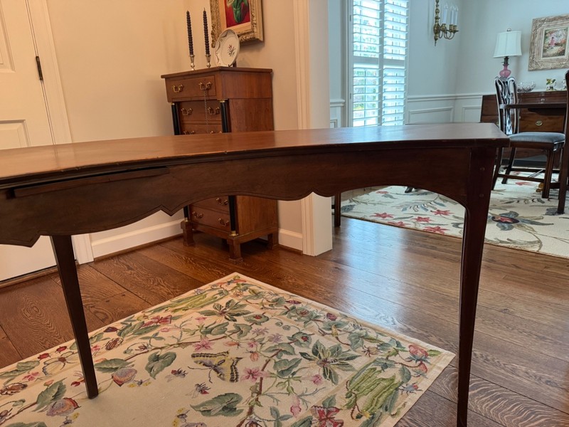 Antique English Half Moon Hunt Table gallery