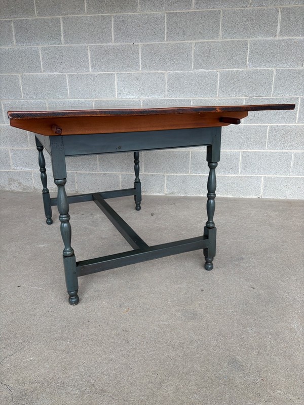 STEPHEN VON HOHEN HAND MADE PIN DOWELLED PINE 60" DINING TABLE gallery