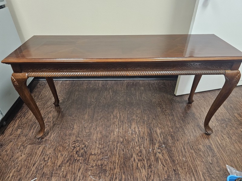 Antique Mahogany Consol Table 54L 17W 26H Gently Used Excellent Condition