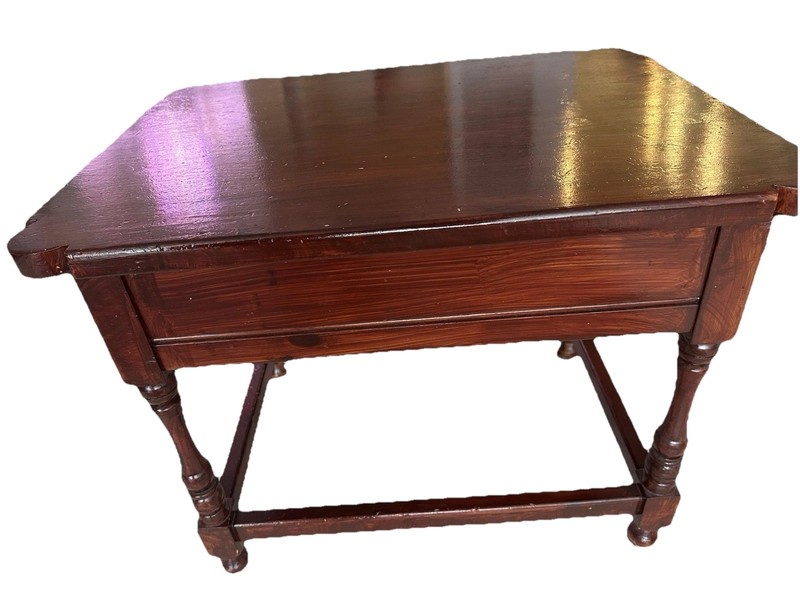 Lane American Folk Art Licensed Reproduction Antique Wood Side Table w/ Drawer gallery