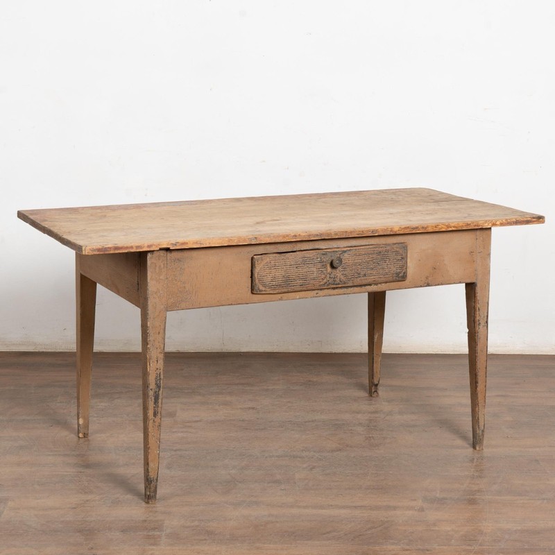 Early 19th Century Swedish Painted Pine Farm Table Console