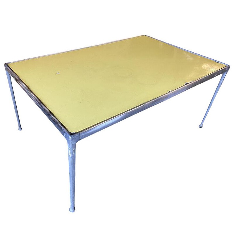 Mid Century Aluminum Dining Table w/ Enameled Tabletop by Richard Shultz, 1966 gallery