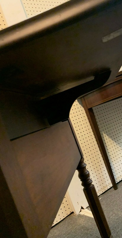 Early Nineteenth Century English Sewing/Work Table - Drop Leaf Top/Storage Bin gallery