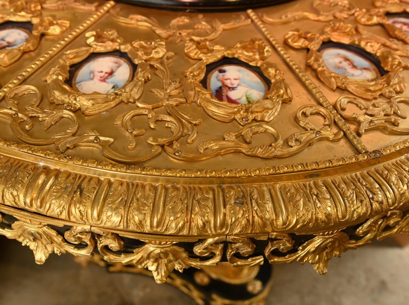 Napoleon III Revival Centre Table Sevres Plaques Ormolu gallery